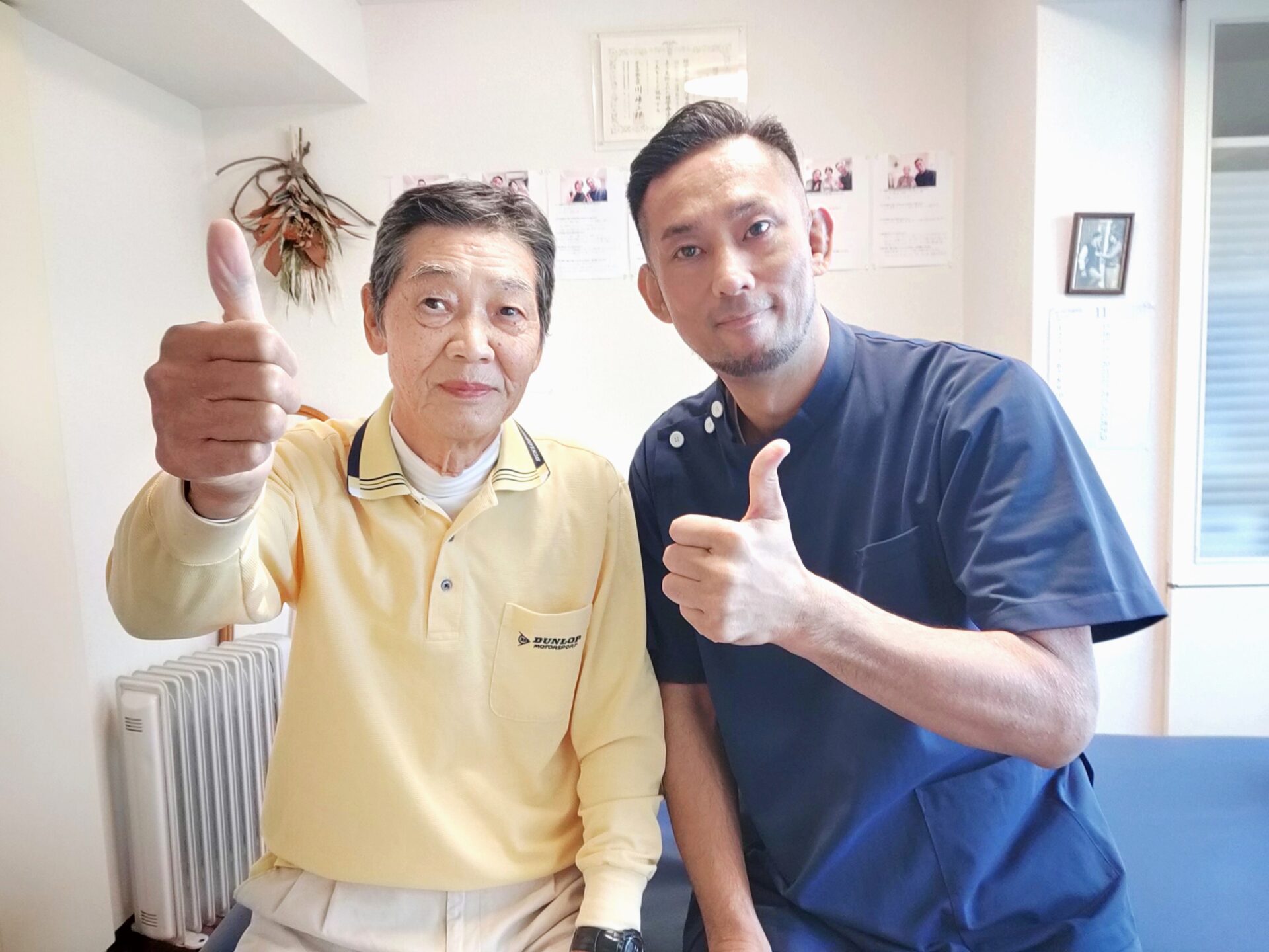 施術後には体がぽかぽかしてきて、帰宅時には腰痛が軽くなっていました！